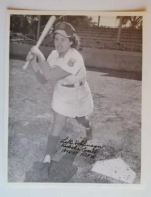 Lefty Hohlmayer Bat  Auto 8x10 Photo Aagpbl Kenosha Comets League Of Their Own • $14.99