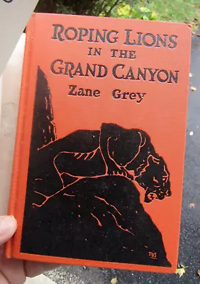 Roping Lions In The Grand Canyon Zane Grey Grosset And Dunlap 1924 W/DJ Nice • $4.99