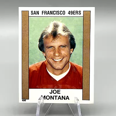 1988 Panini Album Mini Stickers Card Joe Montana #406 HOF 49ers • $8