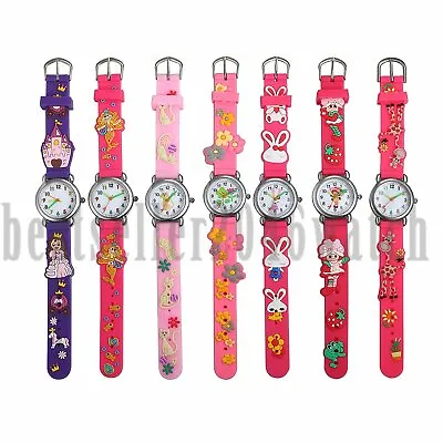 $9.39 • Buy Cute Cartoon Pattern Watches Children Kids Girls Quartz Analog Wrist Watch Xmas