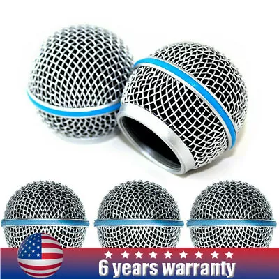 5X Replacement Mesh Microphone Head Ball Grill For Shure Beta58A SM58/SLX4 PGX24 • $25.91