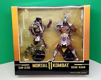 Mcfarlane Mortal Kombat 11 Sub Zero Vs. Shao Khan Action Figure Exclusive 2 Pack • $49.99