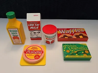 Set Of 6 Melissa And Doug Wooden Play Fridge Foods • $12.50