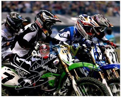 $9.98 • Buy CHAD REED & JAMES BUBBA STEWART Dual Signed SUPERCROSS Motocross 8x10 Photo (2) 