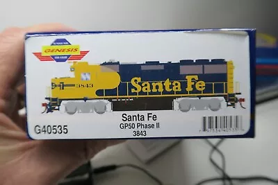 Athearn Genesis Ho Scale G40535 Santa Fe Gp50 Phase Ii #3843 Dc (dcc Ready)! • $109.99