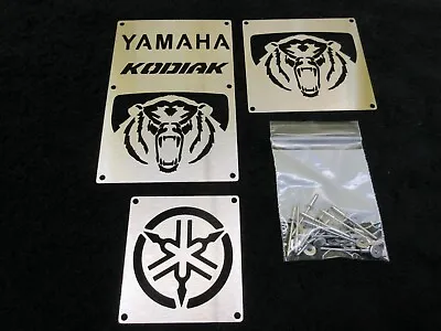 New Custom Yamaha Kodiak 16-23 700 18-23 450 Fender Warning Tags Badges Plates • $44.99