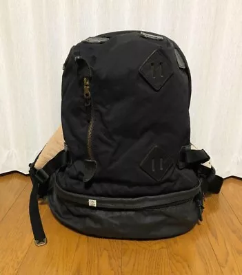 Visvim SUMMIT PAPOOSE Backpack Black Mens Bag Used From Japan • $458