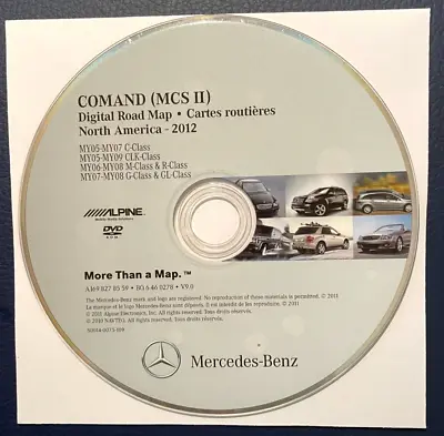 Mercedes  Navigation Dvd A169 827 85 59 V9.0 2012 Oem • $85