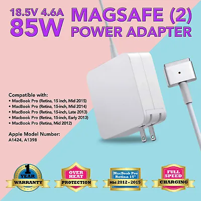 85W Power Adapter Charger For Apple Mac MacBook Pro 13  15  17  A1398 A1424 • $15.86