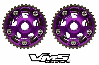 Vms Honda Prelude H22 Dohc Engine Adjustable Billet Cam Gears Pair Qty 2 Purple • $109.95