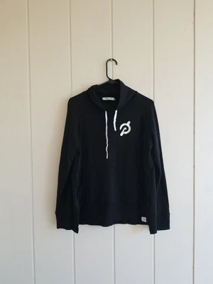 $29.99 • Buy Peloton Black Pullover Cowl Neck Size Small Jacket Logo Spellout Long Sleeve