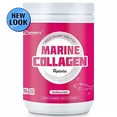 Unflavored Marine Collagen Powder-11.3oz Hydrolyzed Peptides Wild Caught Fish • $52.99