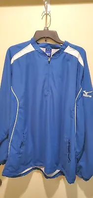 Mizuno Windbreaker Jacket 1/4 Zip Pull Over Running Jogging Polyester Mens Large • $22.02