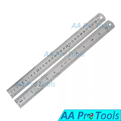 2 Pk - 12  300mm Measuring Ruler Scale Mark SAE & Metric Scale Office Supply • $7.82