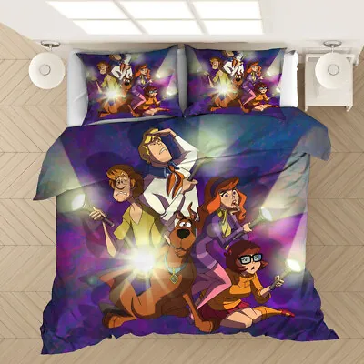 £36.13 • Buy Scooby-Doo Duvet Cover Set TV Scooby Doo Bedding Pillow Case Quilt Cover Bed Set