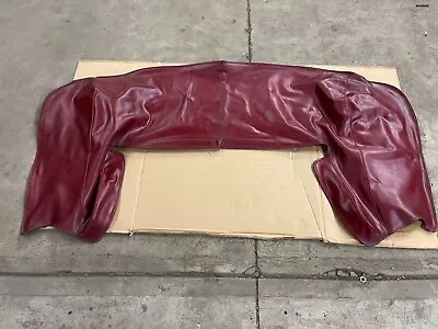 87-89 Ford Mustang Convertible Top Frame Leather Boot Snap Cover Factory OEM • $225