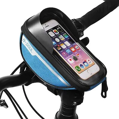 Bicycle Front Top Tube Frame Bag Cycling Bike MTB Waterproof Phone Holder Case • $15.19