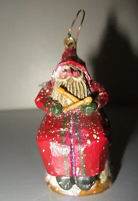 Pam Schifferl Midwest Cannon Falls SANTA CLAUS Sitting On DRUM Figurine • $24.99