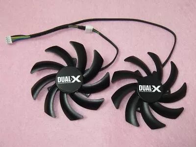 85mm Sapphire XFX AMD R9 270X 280 280X Dual Fan Replacement PLD09210D12HH R161 • $16.94