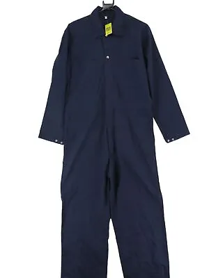 Vintage Women's Jumpsuit L Blue 100% Other Straight Jumpsuit • £12.80