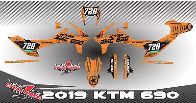 KTM 690 SMC-R Smc SUPERMOTO 19 N UP  SEMI CUSTOM GRAPHICS KIT WAR3 • $189.99