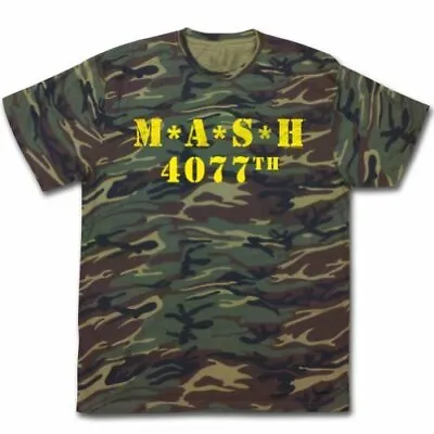 MASH 4077th Camouflage Yellow Print Adult T-Shirt • $22.95