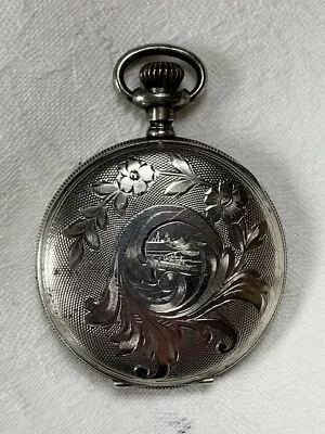 Antique VTG Sterling 1905 ELGIN Full Hunter Pocket Watch Serial#11276160 • $225