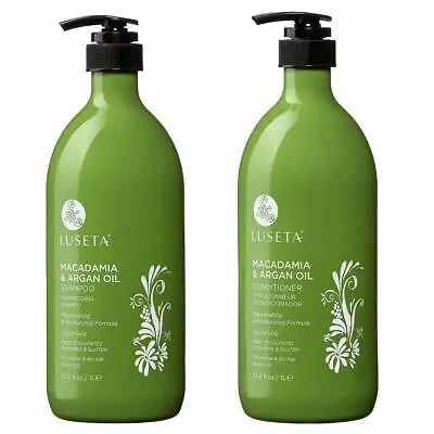 Luseta Macadamia & Argan Oil Shampoo & Conditioner Set Rejuvenating & • $59.50