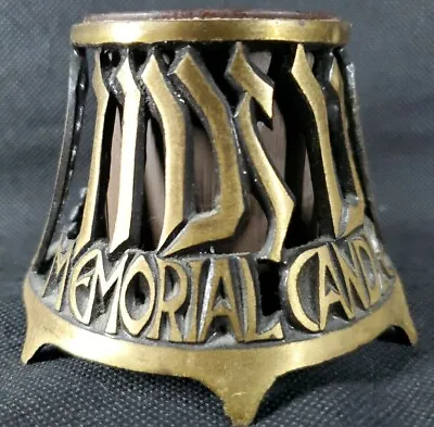 Israel Brass Oppenheim Memorial Candle Holder W/ Incert Complete Set VTG  • $56.01