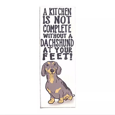 Black Tan Dapple Dachshund Wiener Dog Magnet Pet Gift Collectible Kitchen Decor • $9