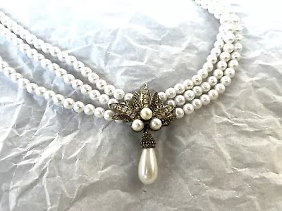 Vintage Choker Pearls 1920’s Style Flapper Gatsby Costume Jewelry Necklace • $24.99