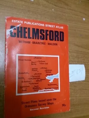 Estate Publications Red Book Map Street Plan Chelmsford Witham Braintree • £6.75