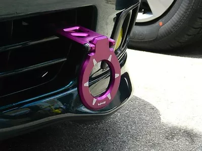 Purple Vms Racing V3 Front Aluminum Adjustable Folding Tow Hooks For Honda Acura • $39.95