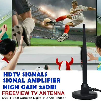 £18.17 • Buy Mini Indoor/Outdoor Digital Antenna Freeview TV Aerial Portable Black Waterproof