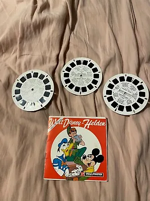 Mickey Mouse Donald Peter Pan Disney Belgium VIEW-MASTER Red Tyco Viewer • $25