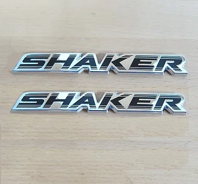 2pack OEM SHAKER Hood Emblems Badges 3D For Sharker Alloy Silver • $14.66
