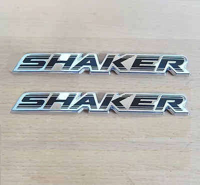 2x OEM SHAKER Hood Emblems Badges 3D Nameplate For Sharker New Silver • $14.60