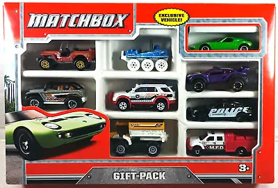 Matchbox 2013 9-CAR GIFT PACK W/ EXCLUSIVE '68 LAMBORGHINI MIURA P400S See Pics! • $94.99