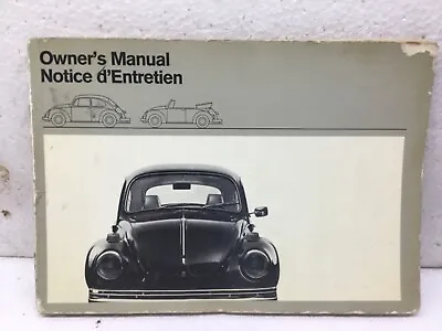 1971 Volkswagen Type 1 Beetle & Convertible Owners Manual Bug Glove Box Oem Vw • $75