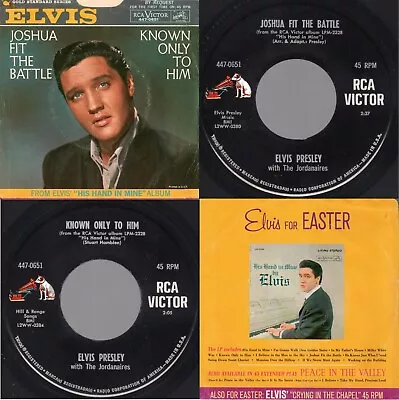 UNPLYD? GSS Elvis Presley  Joshua Fit The Battle Of Jericho  RCA Victor 447-0651 • $115