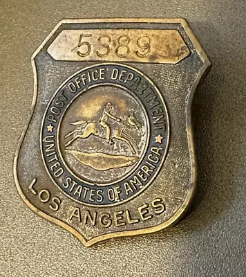 EARLY United States Post Office Employee / Pin LOS ANGELES CA. Pony Express • $85