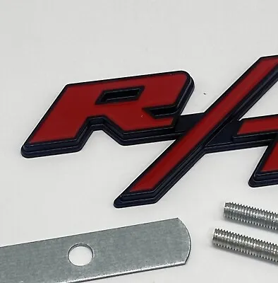 For RT Front Grill Emblem R/T Car Truck Badge Red Black Grille Nameplate Letter • $18.99