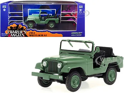 1952 Willys M38 A1 Green  Charlie's Angels  Tv Series 1/43 Car Greenlight 86606 • $9.99