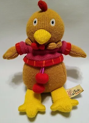 £17.40 • Buy Latitude Enfant Knit Plush Chicken Small 9  Farm Animal Stuffed Brown Yellow Red