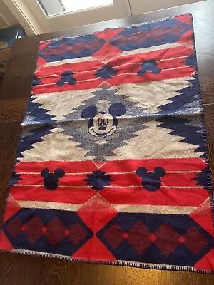 Pendleton Wool Crib Blanket Muchacho Disney Mickey Mouse 32 X44   • $149.99