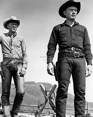 YUL BRYNNER STEVE McQUEEN  THE MAGNIFICENT SEVEN   8X10 PUBLICITY PHOTO (ZY-614) • $8.87