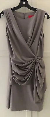 Z Spoke  Zac Posen Sleeveless Gray  Faux Drape Dress Size 2 • $15