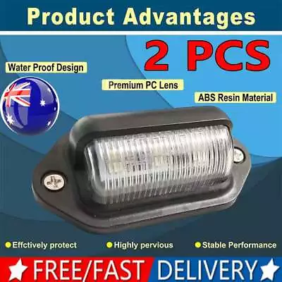 2x LED Licence Number Plate Light Lamp For Trailer Truck Boat Van Caravan 12V AL • $9.85