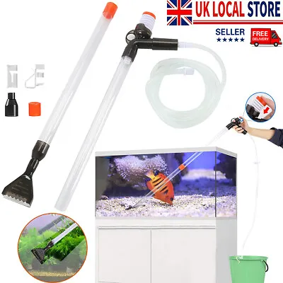 £10.29 • Buy Fish Tank Cleaning Gravel Kit Aquarium Water Changer Filter Cleaner Tool Set UK