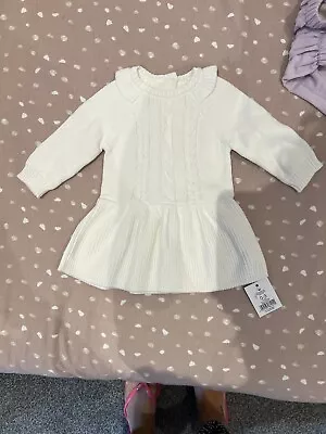 Baby Girls Jumper Dress 0-3 Months BNWT • £2